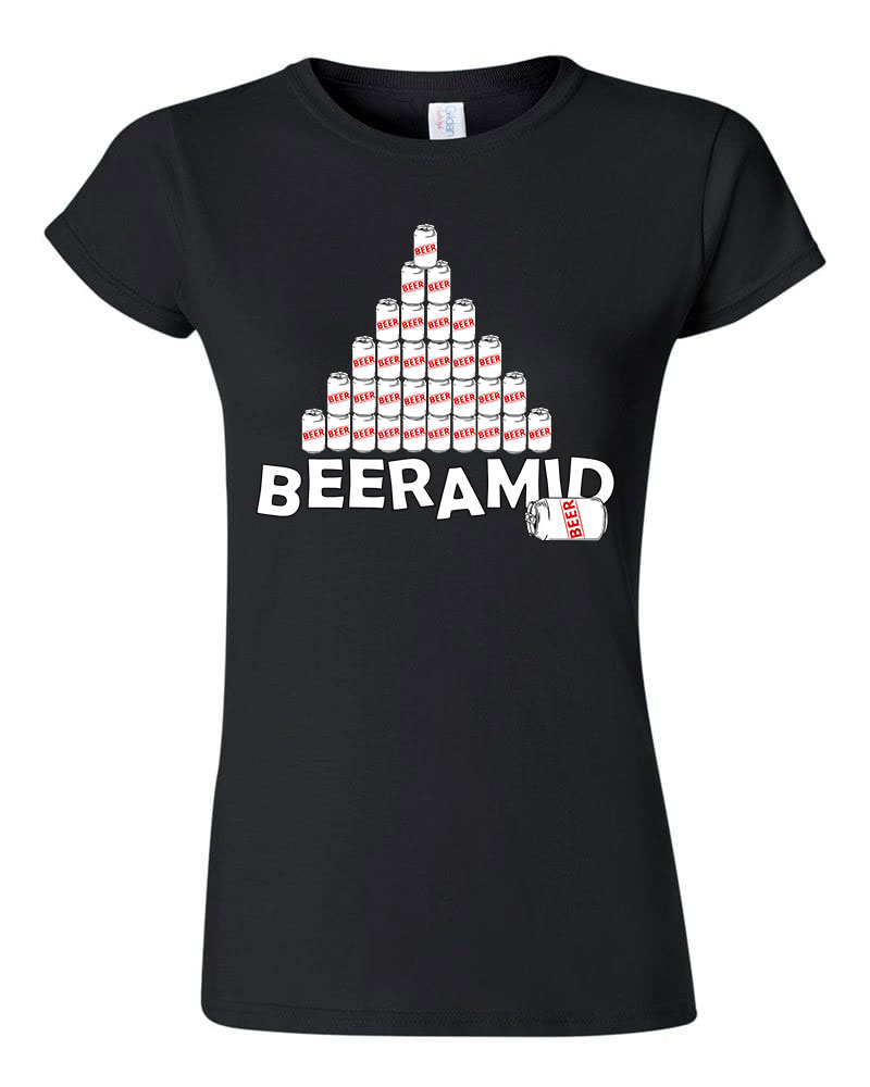 beer sör piramis Fekete Női Póló